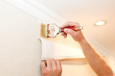 Pose de papier peint à Sercy — revêtements muraux et toiles de verre